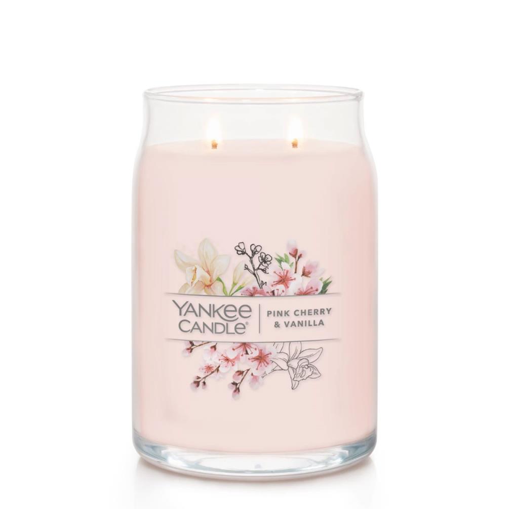 Yankee Candle Pink Cherry & Vanilla Large Jar Extra Image 1
